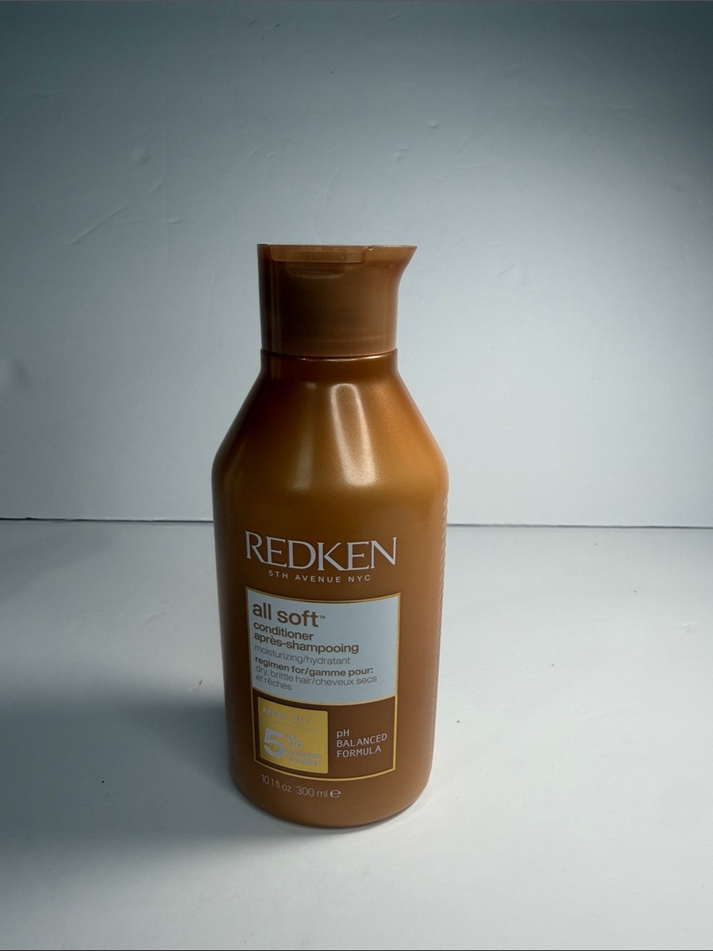 Redken All Soft Conditioner - Copper Brown Bottle